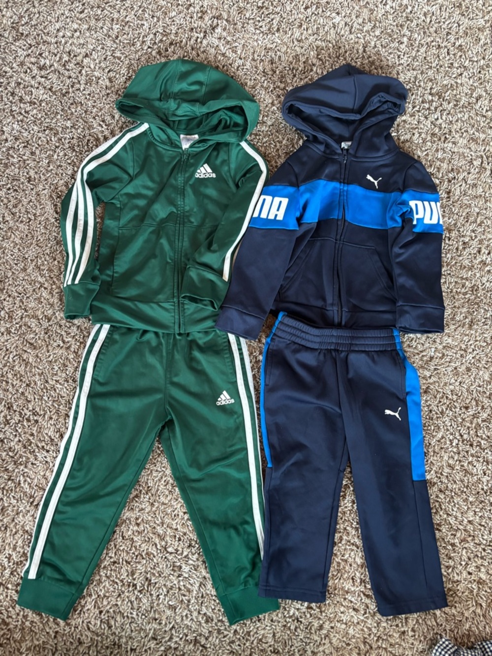 adidas and puma 3t sets